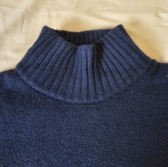 Blue Turtleneck Sweater - Picture 3 of 5
